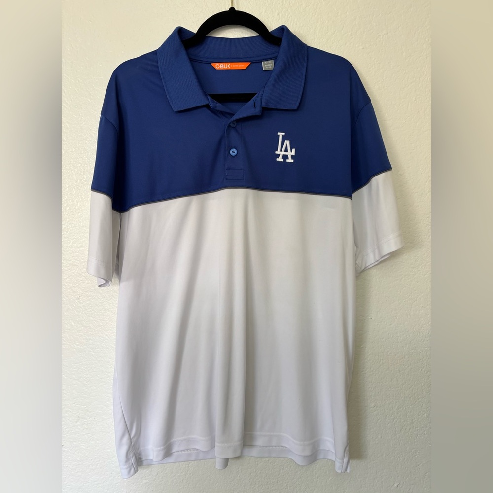 Blue and White Men's Shirt LA